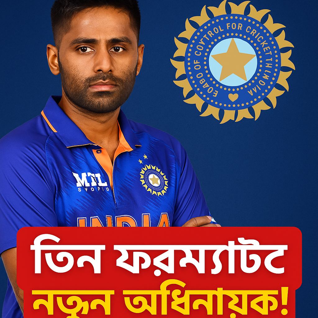 ছাঁটাই সূর্য কুমার যাদব, বিসিসিয়ের সিদ্ধান্ত  আইপিএল স্থগিত হওয়ার পর তিন ফর্মাটে  আলাদা আলাদা অধিনায়ক ঘোষণা|