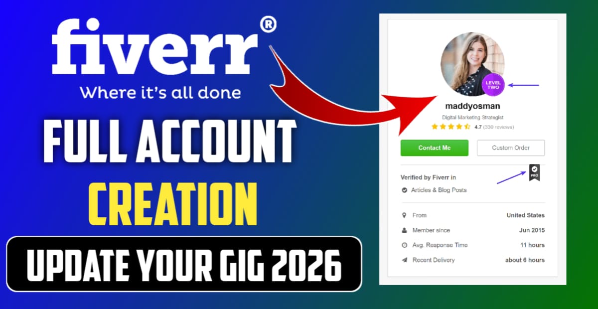 How to Create Fiverr Account 2026